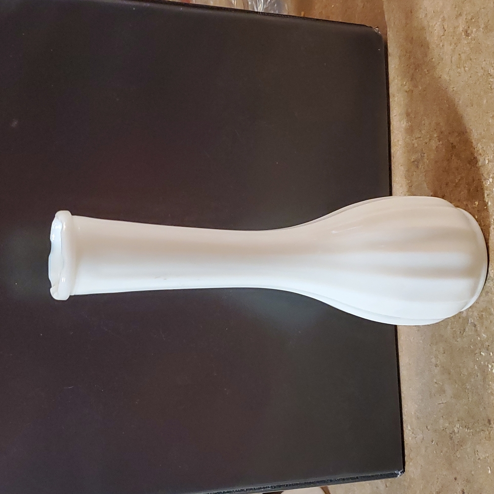 Vintage milk glass bud vase.